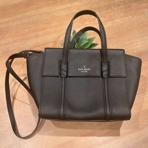 Kate spade black leather handbag